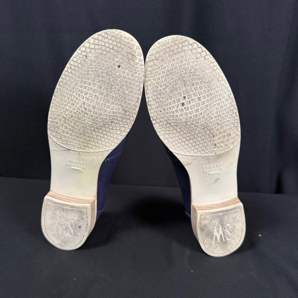 Vintage Stuart Weitzman Spectator Penny Loafers Two Tone Leather Spain Women 9 M - Picture 7 of 16